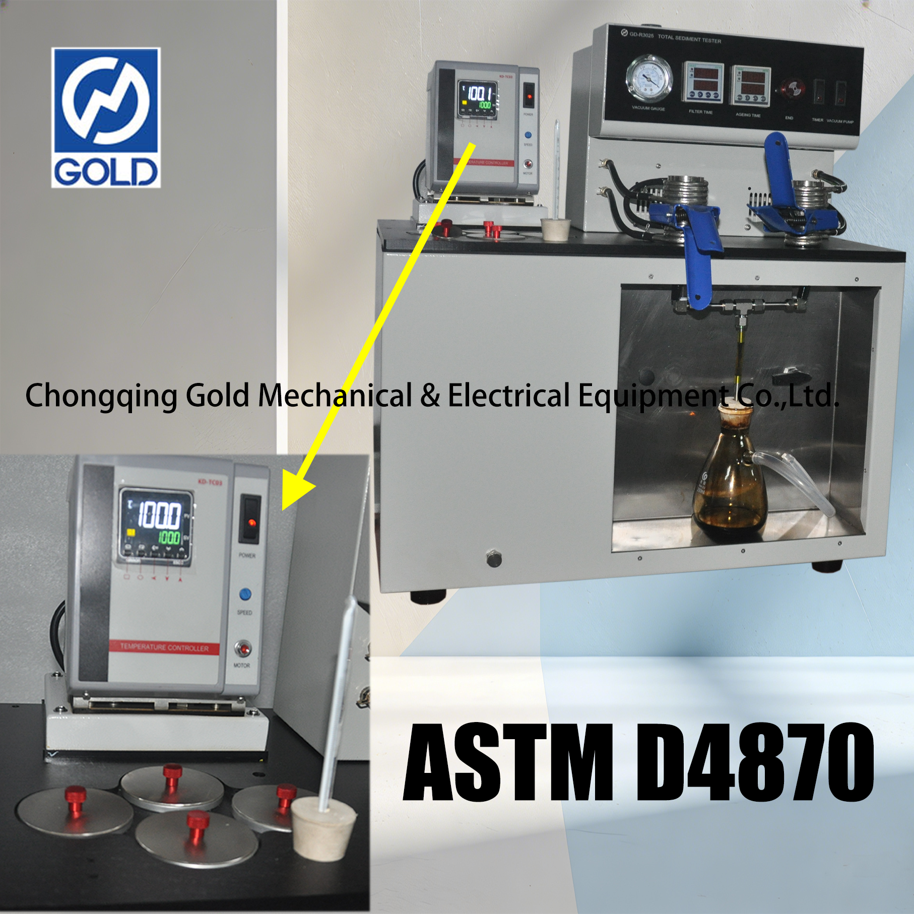Testador de sedimentos total de &oacute;leo combust&iacute;vel-4